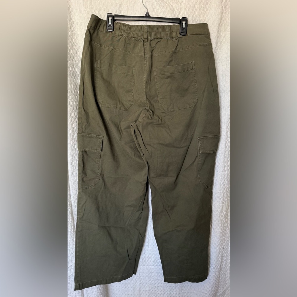 Wild Fable Olive Green Cargo Pants High Rise Utility XXL - Picture 3 of 5